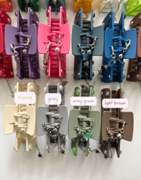 Image 4 of beaded claw clips
