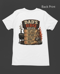 Image 3 of Dads BBQ Rules Tee