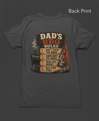 Image 4 of Dads BBQ Rules Tee