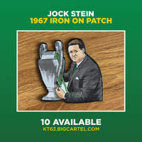 Jock Stein Iron On Patch - 10 Available