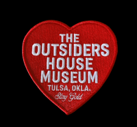 The Outsiders House Museum Tulsa, Oklahoma. Stay Gold Red Heart Patch