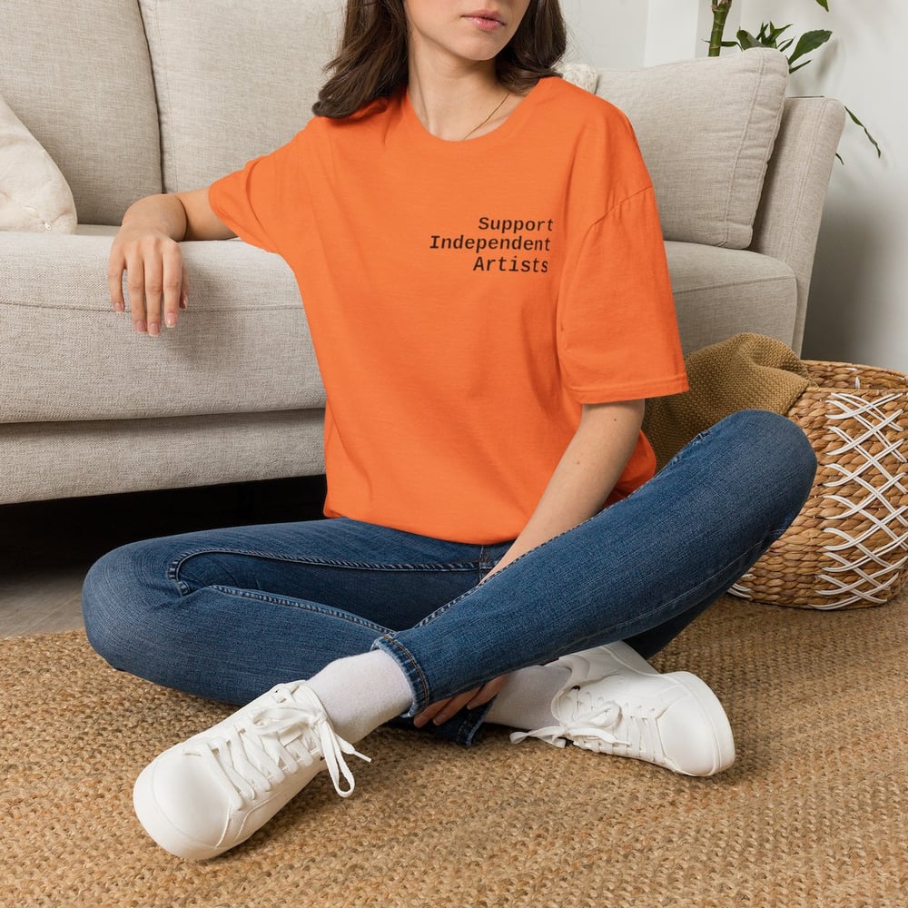 Image of T-Shirt — "Support Independent Artists" Minimalist Tee Artist Original Painting 
