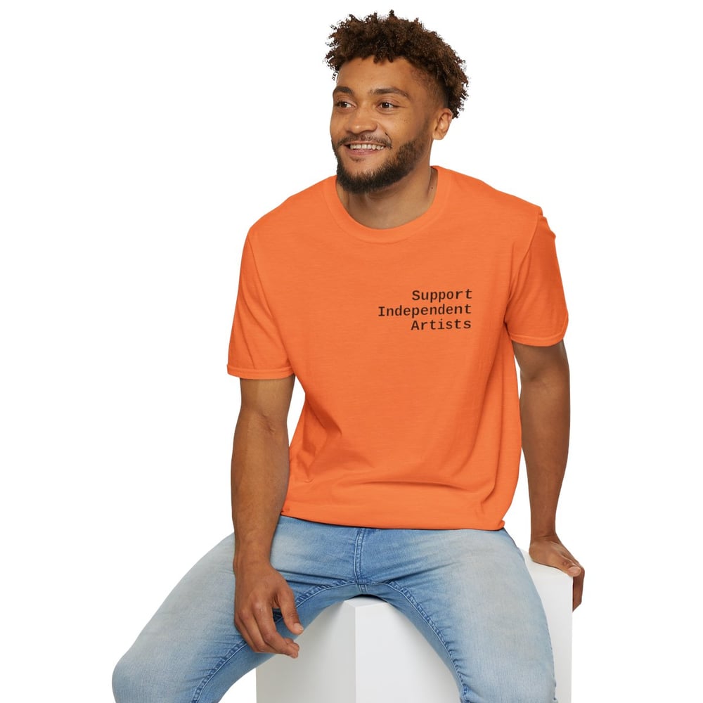 Image of T-Shirt — "Support Independent Artists" Minimalist Tee Artist Original Painting 