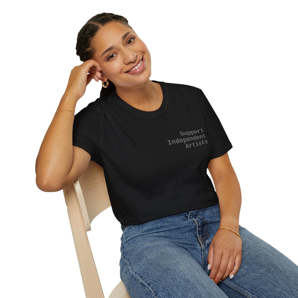 Image of T-Shirt — "Support Independent Artists" Minimalist Tee Artist Original Painting 