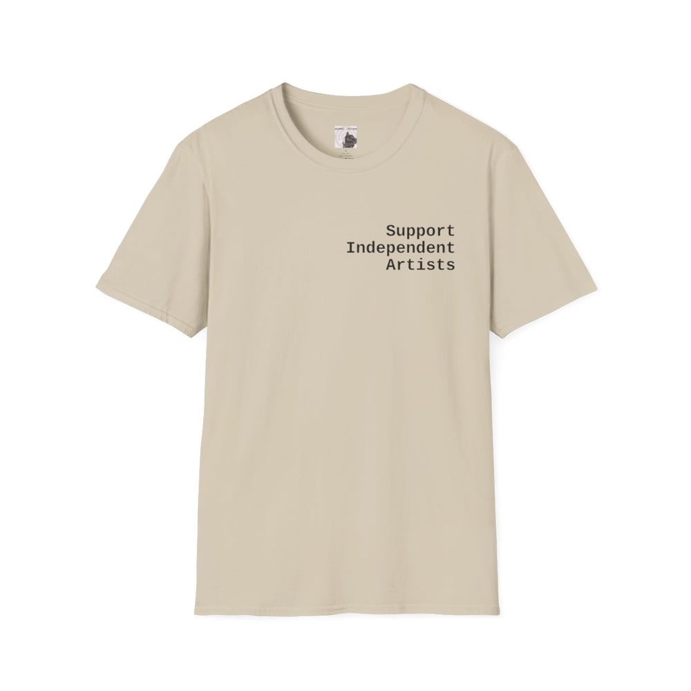 Image of T-Shirt — "Support Independent Artists" Minimalist Tee Artist Original Painting 