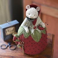 Image 1 of Mistress of Berries ~ Pincushion Dolly ~ Original Work 9.5"