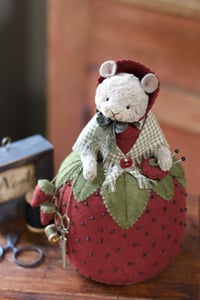 Image 2 of Mistress of Berries ~ Pincushion Dolly ~ Original Work 9.5"