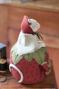 Image 4 of Mistress of Berries ~ Pincushion Dolly ~ Original Work 9.5"