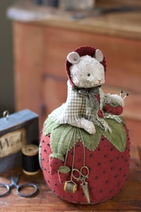 Image 3 of Mistress of Berries ~ Pincushion Dolly ~ Original Work 9.5"
