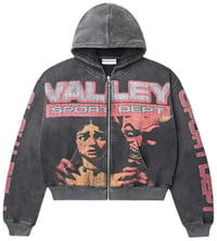 Image 1 of Vale Forever Devils Advocate Zip Up Hoodie 'Black/Red'
