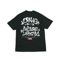 Image 2 of OVERSPRAY HEAVYWEIGHT TEE - BLK