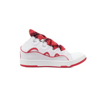 Image 5 of Lanvin Leather Curb White Red