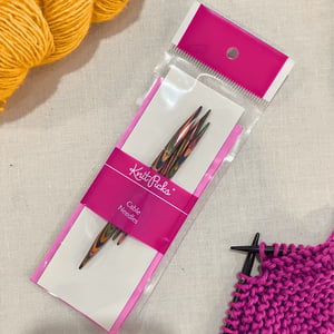 Image of Rainbow Wood Cable Needles