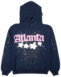 Image 1 of Sp5der Atlanta Hoodie 'Navy'