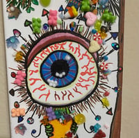 Image 3 of Monster Fiesta mixed media painting