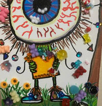 Image 4 of Monster Fiesta mixed media painting