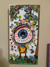 Image 5 of Monster Fiesta mixed media painting