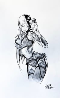 "Baddie" Original Drawing