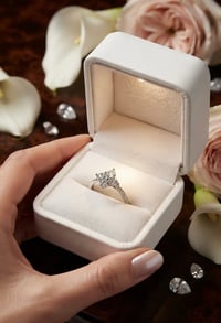 Clover Solitaire Ring 
