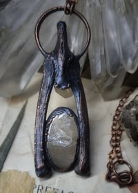 Image 1 of Cat Bone & Quartz Amulet