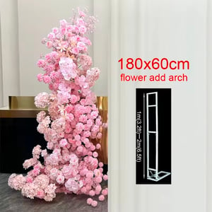 Image of Baby Pink flowers Arch 180 cm And 160 cm Tall 