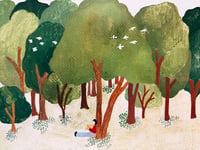 'Tree break' print