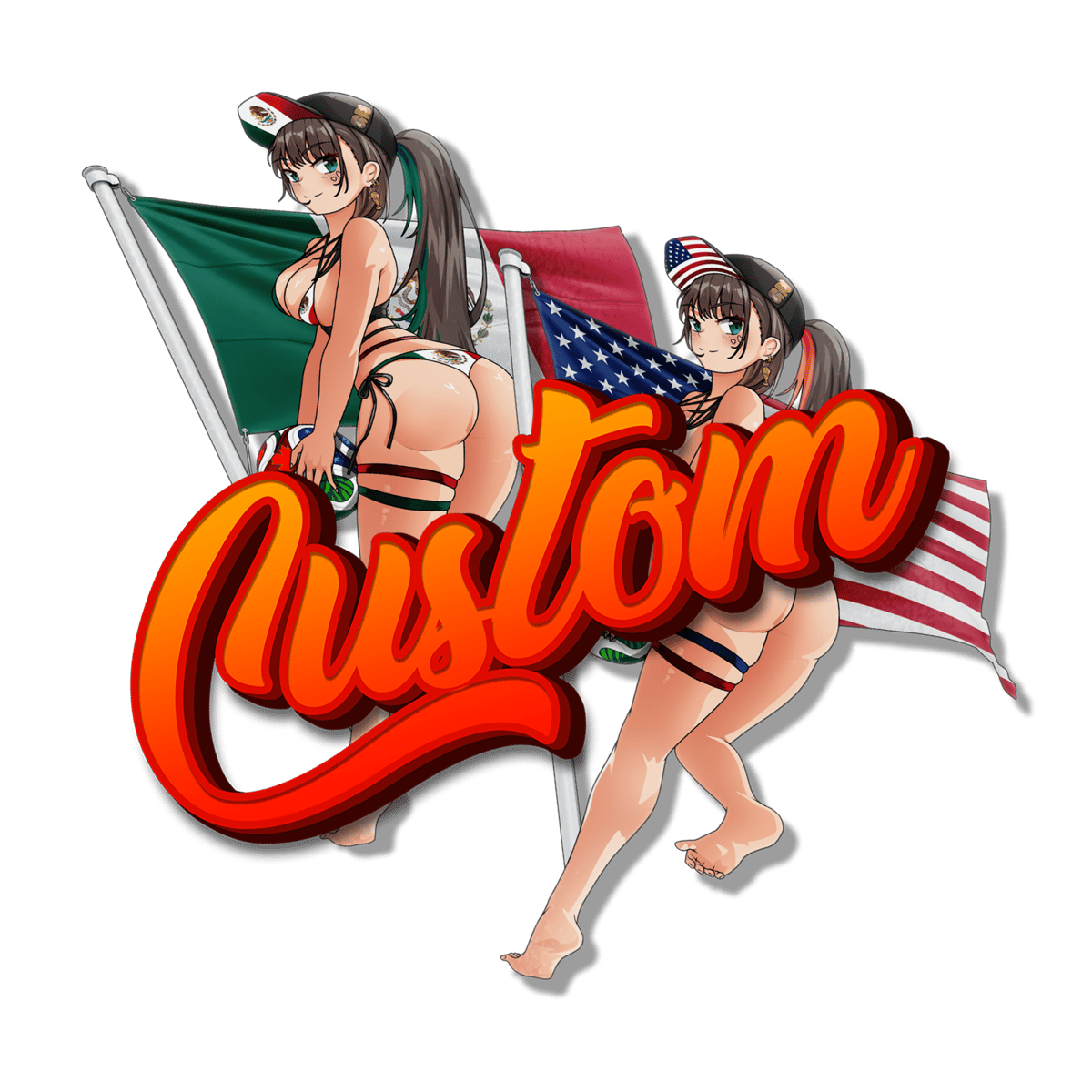 Image of CUSTOM ORDER FIFA-Chan Sticker