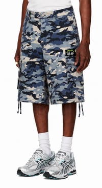 Image 1 of AFY Blue Static Camo Shorts