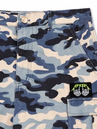 Image 3 of AFY Blue Static Camo Shorts