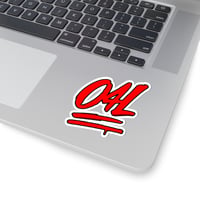 Image 1 of O4L Red Graffiti Kiss-Cut Sticker