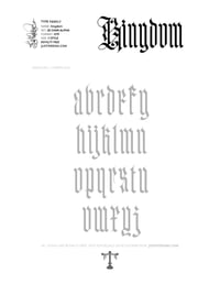 Image 5 of Kingdom (1 style) - Custom Font