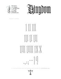 Image 6 of Kingdom (1 style) - Custom Font
