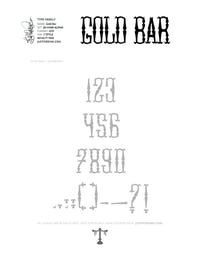 Image 5 of Gold Bar (1 style) - Custom Font