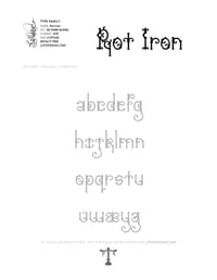 Image 11 of Rot Iron (2 styles) - Custom Font