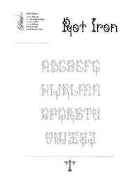 Image 6 of Rot Iron (2 styles) - Custom Font