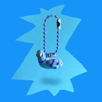 Image 1 of Mini Pigeon Clay Keychain Handmade Charm 