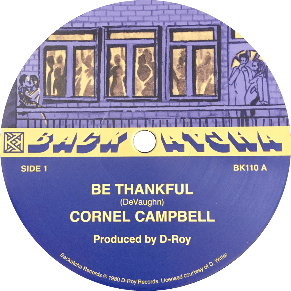 Image of Cornell Campbell / Sonia 'Be Thankful' 12"