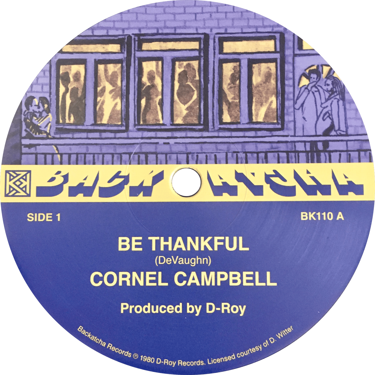 Image of Cornell Campbell / Sonia 'Be Thankful' 12"