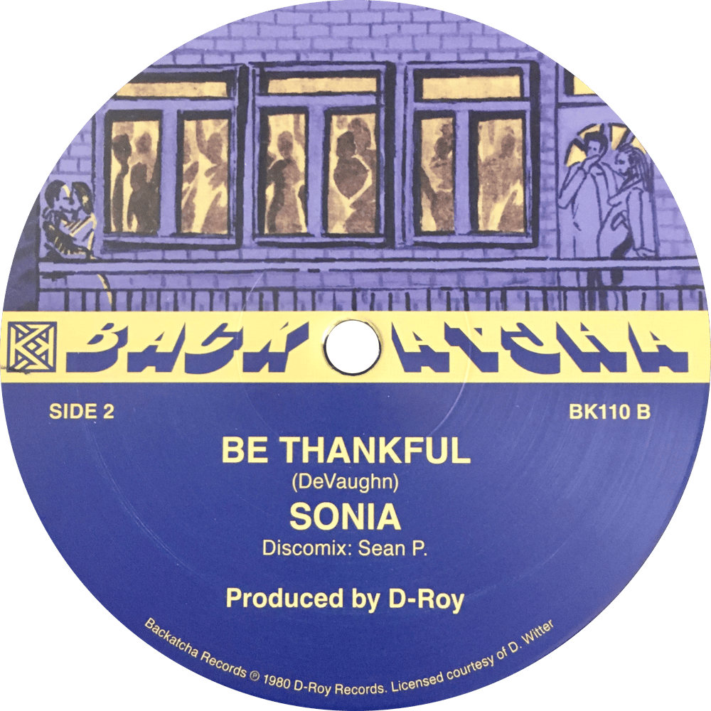 Image of Cornell Campbell / Sonia 'Be Thankful' 12"