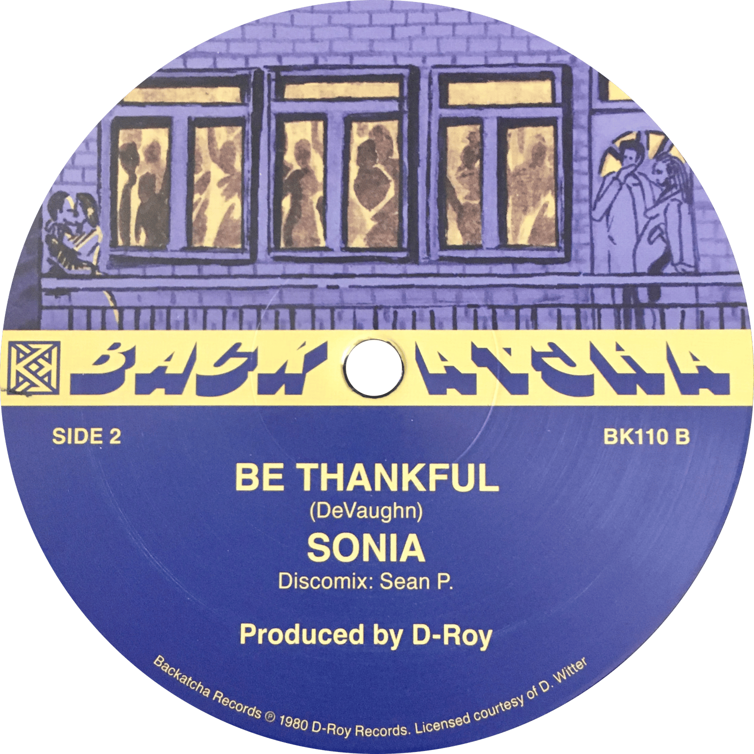 Image of Cornell Campbell / Sonia 'Be Thankful' 12"
