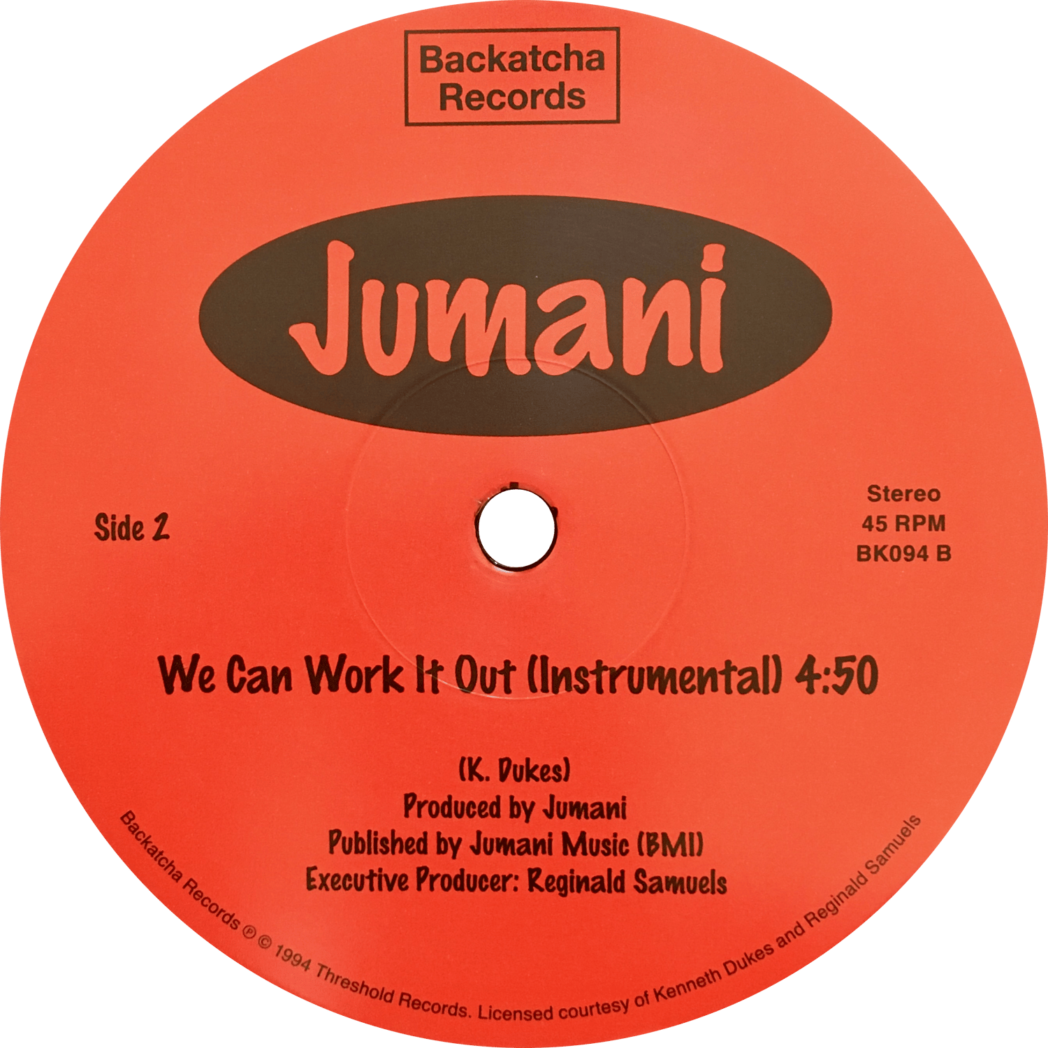 Image of Jumani 'We Can Work It Out' 12"