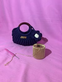 Sac en crochet « Nuit Fleurie »
