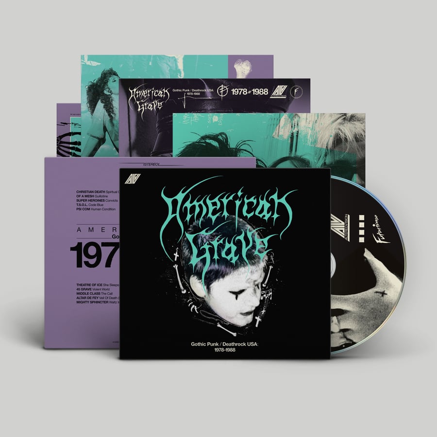 Image of <h4>AMERICAN GRAVE</h4><h5>Gothic Punk/Deathrock USA:1978-1988 CD</h5><h6>Digipak</h6>
