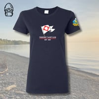Freeport Yacht Club Ladies Navy T-Shirt- *PRE-ORDER Closes July 25th*
