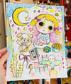 Sleepover - original 8x10