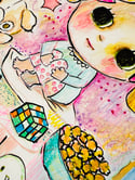 Sleepover - original 8x10