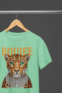Image 1 of Boujee Bling Tiger Tee Orange