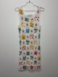 Image 1 of vintage floral crochet dress