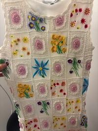 Image 4 of vintage floral crochet dress