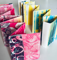 Image 4 of Elements of art making in a concertina sketchbook  - July's Gelliprint Monthly 